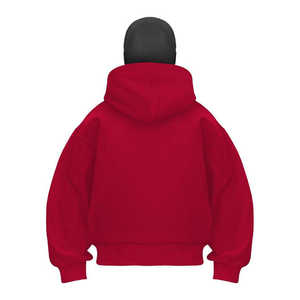 Sweat à capuche double Ninja avec logo personnalisé pour hommes, veste en polaire avec masque intégral et fermeture éclair, impression 3D, broderie, printemps - Product Image 4