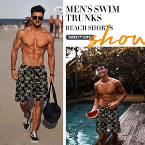 Short de plage pour hommes à sublimation personnalisée Short en maille de polyester à impression ample pour vêtements d'entraînement d'été décontractés - Product Image 4