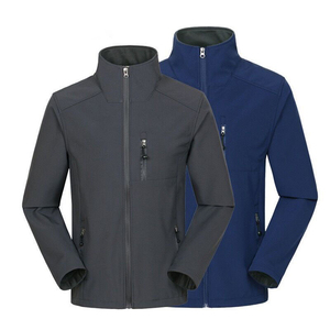 Wholesale High Quality Custom Made <b>Men</b> Winter Stand Softshell <b>Jacket</b> Comfortable Stylish Windproof Outerwear Front Casual Design - Product Image 1