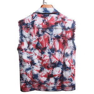 Nueva llegada 2025 Chaleco de mezclilla personalizado nuevo diseño de alta calidad de los hombres mejor venta precio barato mejores ventas chalecos de mezclilla para hombres - Product Image 3
