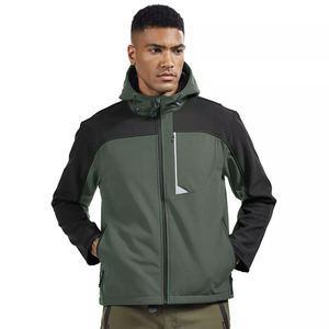Chaqueta Softshell Ligera para Hombre, para Esquí y Actividades al Aire Libre, con Capucha, Forro Polar, Impermeable, Táctica - Product Image 4