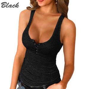 Camiseta sin mangas de algodón personalizada para mujer, camisetas sin mangas con estampado a la moda para mujer, camisetas sin mangas deportivas en blanco con cuello redondo - Product Image 4