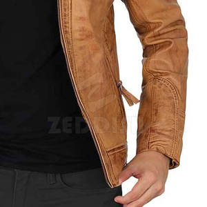 Wholesale High Quality Plus Size Cow Skin Leather <b>Motorbike</b> Jacket for Men <b>Stand</b> Collar Breathable Winter Outdoor Use OEM - Product Image 6