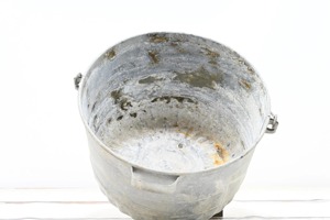 Jardinière galvanisée classique personnalisée à l'antique pour la maison, le jardin et la décoration Jardinière de sol en seau en métal galvanisé - Product Image 2