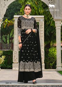 Georgette Kameez หนังเทียมหนักดีไซน์ล่าสุด - Product Image 5