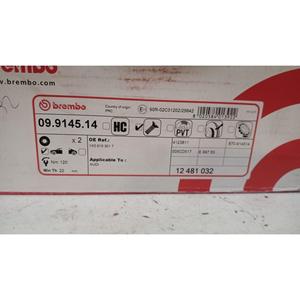 PAR DE DISCOS DE FRENO DELANTEROS AUDI A3 Serie (8P1) (08>12) 09.9145.14 Gasolina - - Product Image 3
