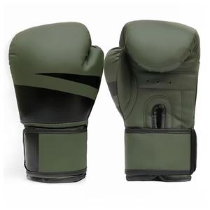 Professional Olive <b>Green</b> Synthetic <b>Leather</b> Training <b>Gloves</b> for Heavy Bag Workout Gym Exercise and Sparring with Wrist Support - Product Image 6