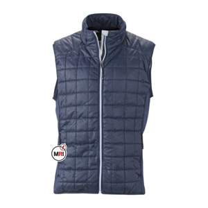 Gilet bouffant pour hommes avec logo personnalisé Gilets d'hiver rembourrés en duvet Gilet à bulles Gilets d'extérieur sans manches en duvet avec logo personnalisé - Product Image 1