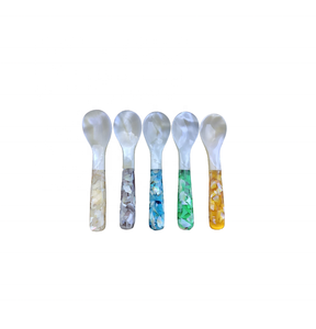 Top <b>Sale</b> Mother of Pearl <b>Seashell</b> Craft Spoon with Fish-shaped Handle <b>for</b> Food tools Tableware Kitchenware Party - Product Image 5