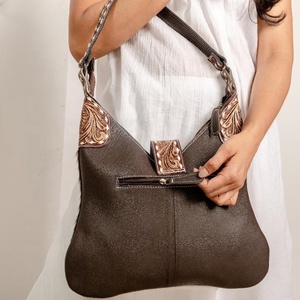 Bolso Tote de Cuero Genuino Crazy Horse Vintage de Gran Capacidad para Mujer, con Cierre, Forro de Poliéster, Impermeable, Portátil, para Uso Diario en Verano - Product Image 6