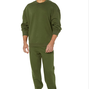 เสื้อสเวตเชิ้ตยูนิเซ็กซ์ 100% โพลีเอสเตอร์ สีเขียวมะกอก คอกลม ลายพื้นเรียบ พิมพ์ลายดิจิทัล โลโก้ด้านหน้า กันยับ น้ำหนัก 300 กรัม สไตล์ลำลอง - Product Image 4