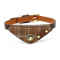 Harnais, collier et laisse pour chien en cuir résistant aux morsures, personnalisables avec logo, très populaires, pour les amoureux des chiens