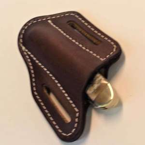 Funda de cuero hecha a mano para pancake, tipo pancake sheath, inclinada, para cinturón, de cuero, para funda de pistola - Product Image 3