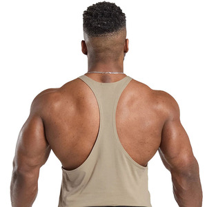 OME Service Débardeur Stringer de gymnastique de couleur unie pour hommes en coton Débardeur de fitness pour adultes - Product Image 6