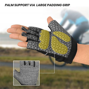 Gants de cyclisme sportifs avec une forte adhérence, un ajustement doux et confortable, une absorption des chocs, un tissu en maille et plusieurs options de personnalisation de la marque - Product Image 2