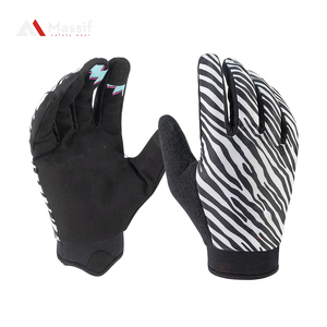 Gants de cyclisme personnalisés, respirants, à doigts entiers, antidérapants, en coton/spandex, fermeture auto-agrippante, pour l'été, pour le cyclisme sur route - Product Image 6