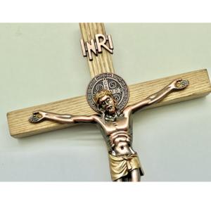 Crucifix <b>Wood</b> Cross Jesus Hanging Religious Inspirational INRI - Product Image 5