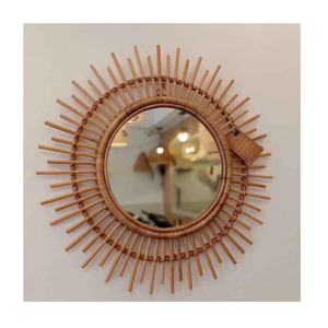 100% Handcrafted Rattan <b>Mirror</b> Tropical Rattan <b>Mirror</b> with Natural Finish for a Relaxed Island-Inspired Look In Bulk For Export - Product Image 5