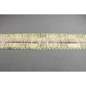 Turkish 1.8x8.3 ft Rug, <b>Runner</b> Vintage Rug, <b>Green</b> Brown Camouflage Rug - Product Image 2
