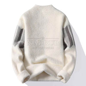 Suéter de mohair de alta calidad para hombre de diseño personalizado 100% algodón antiarrugas mejor material para invierno - Product Image 2