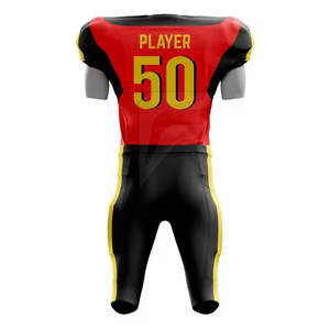 Uniforme de fútbol americano de manga corta personalizado de la mejor calidad Venta caliente en línea ropa transpirable - Product Image 3