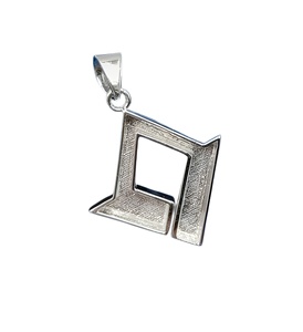 Sólido 925 plata esterlina 22mm elegante diseñador colgante buenas cenizas resina trabajo para mujeres leche materna joyería hallazgos componentes - Product Image 1