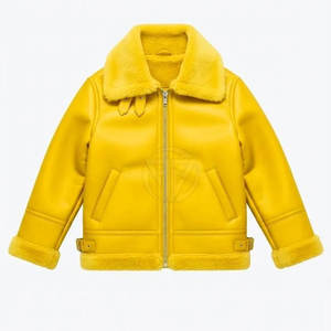 Veste en cuir de vachette tricotée pour femme, luxe, hiver, avec intérieur respirant et doux, design écologique, détails élégants personnalisables - Product Image 5