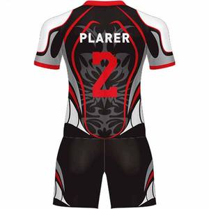 Uniforme de rugby sur mesure de haute qualité avec manches courtes prix bon marché vêtements de sport professionnels impression par sublimation uniforme de rugby hommes - Product Image 5