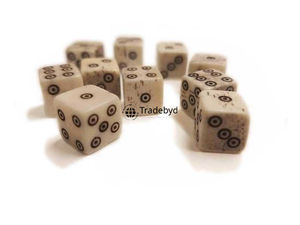 Juego de Dados Poliédricos de Cuerno de Lujo, Hechos a Mano, Naturales y Ecológicos, de 7 Piezas para Juegos de Rol y Mesa, Tradebyd - Product Image 1