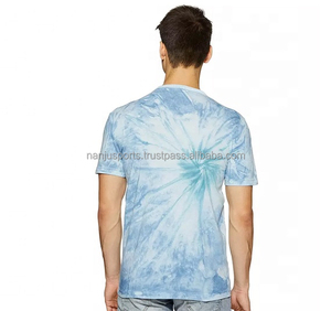 Venta al por mayor Verano Tie Dyeing Hip Hop Camisetas 100% Algodón Unisex Estilo casual para hombres Camisetas para hombres a precio mayorista - Product Image 5
