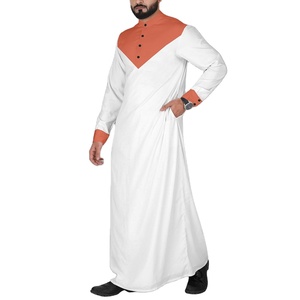 Premium Men Hooded Thobe-Elegante algodón hasta el suelo manga larga-Auténtica prenda de Oriente Medio para uso tradicional especial - Product Image 6