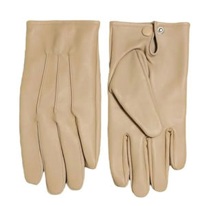 Guantes de Cuero Ecológicos Vintage para Mujer al por Mayor, para Invierno, para Exteriores, con Detalles de Piel de Oveja y Pantalla Táctil, para Ciclismo - Product Image 5