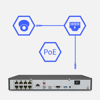 ANNKE 12MP 8CH NVR H.265 PoE NVR Perekam Video Jaringan Pintar dengan Pemutaran Ulang, Dukungan Peringatan Gerak, dan Akses Jarak Jauh untuk Kamera PoE