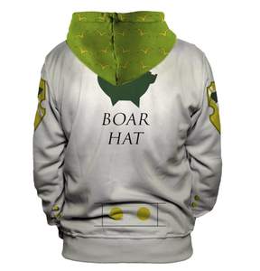 Sweat-shirt à capuche pour homme imprimé flamme 3D, manches longues, avec cordon de serrage surdimensionné - Product Image 3