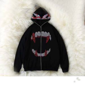 100% tendencia deportes hombres lavado ácido sol desvanecido con sudaderas con capucha transpirables de tipo crudo con Jersey lavado ácido sudadera hombres - Product Image 5