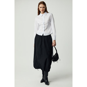 ETHIQUET Modest Shirley Women's Elasticated Waist Hem Adjustable Elasticated <b>Parachute</b> Fabric Relaxed <b>Skirt</b> - Product Image 1