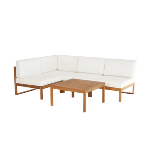 Juego de muebles minimalistas de madera de lujo para exteriores | Juego de café y sofás duraderos para hoteles, villas y patios | Hecho en Vietnam - Product Image 1