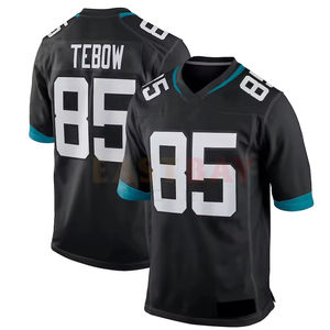 Camiseta de fútbol americano azul claro personalizada, uniforme deportivo con número de nombre de equipo personalizado - Product Image 3