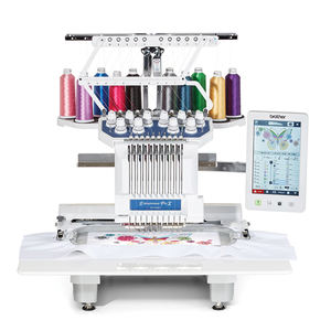 เครื่องปักผ้าเหล็ก DIY คุณภาพดีที่สุด 15 เข็ม หัวเดียว รุ่น PR10500X ใช้งานด้วยมือ รับประกัน 3 ปี ใหม่ 1000 รอบต่อนาที - Product Image 2