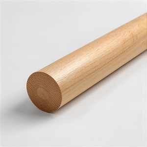 Tige de goujon en bois massif bâton tiges en bois rondes pour cadre d'armoire meubles menuiserie bricolage artisanat chevilles en bois dur durables solides - Product Image 1