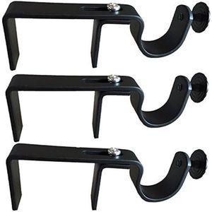 Soportes para Cortinas de Hierro de Diseño Antiguo, Elegantes y Lujosos en Color Negro, Metal Sólido para Soluciones de Decoración de Interiores con Estilo Histórico - Product Image 1