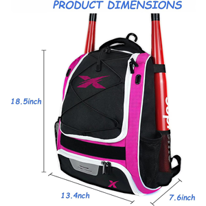 Sac à dos de baseball personnalisé Xtreme BB-002, porte-batte, sac d'équipement sportif, entraînement, plusieurs poches, compartiment à chaussures - Product Image 2