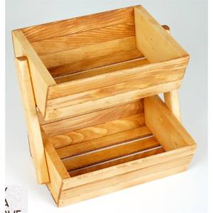 Foldable Wood Fruit Basket Handmade Expandable Wood Slat Fruit <b>Bowl</b> Creative <b>Collapsible</b> Desktop Storage Tray for Kitchen Decor - Product Image 2