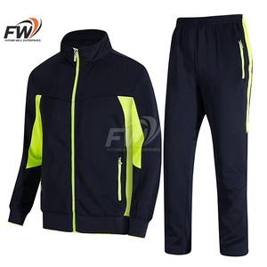 Conjunto Deportivo Casual de Invierno para Hombre, Talla Grande, Chaqueta Cortavientos, 100% Algodón Poliéster Satinado, Diseño Deportivo Cargo - Product Image 1