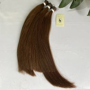 Pelo Natural y liso de doble estiramiento, calidad superior, color marrón, con cutícula, precio barato - Product Image 5