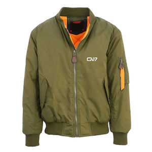 Blouson d'aviateur de haute qualité à bas prix pour hommes blousons d'aviateur au design de luxe imprimé de logo personnalisé pour hommes - Product Image 2