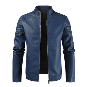 Chaqueta de Cuero para Hombre de Textura Premium con Tacto Suave Premium, Impermeable y Resistente al Viento, Ecológica, con Opción de Logotipo Frontal - Product Image 1