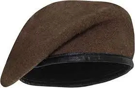 <b>Beret</b> Double Safe Hot Sale Custom Brown 100% Wool <b>Beret</b> Hat High Quality Design <b>Beret</b> for Men - Product Image 3