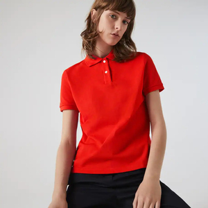 Polo de manga corta personalizable para mujer, diseño atlético de alta calidad, tela de rendimiento transpirable, más informal - Product Image 1