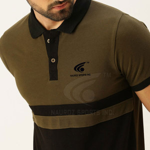 El último diseño de camisetas polo Causal Wear Camisetas Polo de color personalizado con logotipo personalizado - Product Image 5